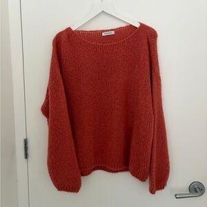 Women’s Coral Knit Mohair-blend Sweater